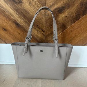 Tory Burch Large York Buckle Tote - French Gray